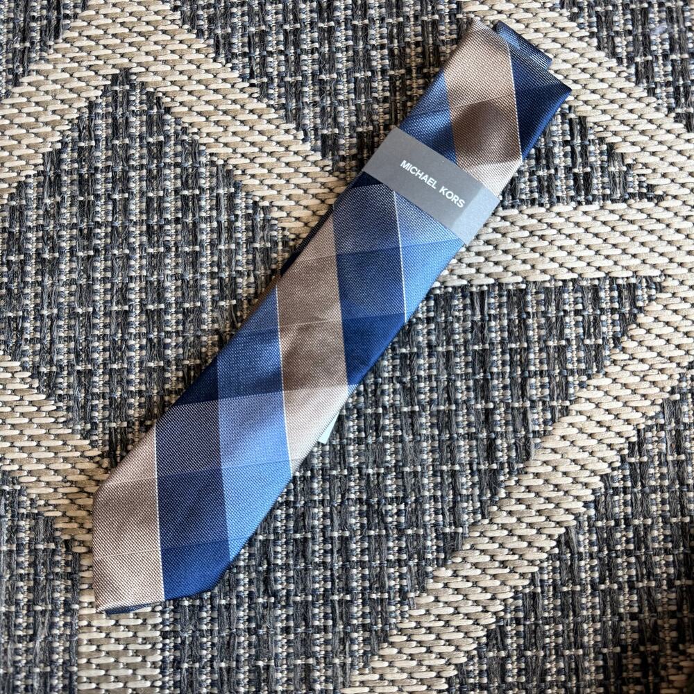 Michael Kors Plaid Tie One Size